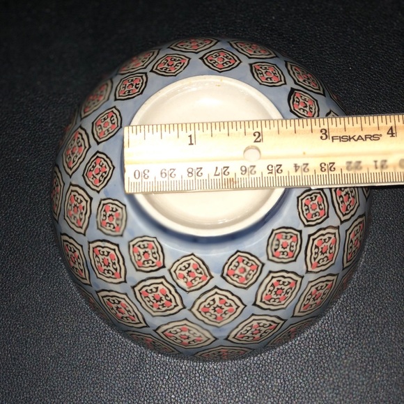 New Painted Boho Chic Ice Cream or Cereal Bowl - Picture 3 of 4